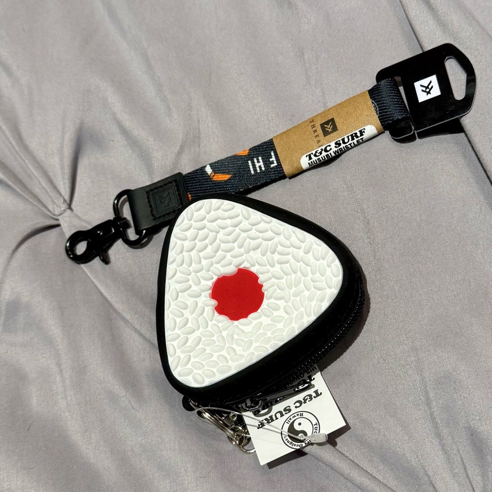 🍙 2 T&C onigiri Coin Key chain x Thread spam musubi wristlet rice NWT HTF Hawaii